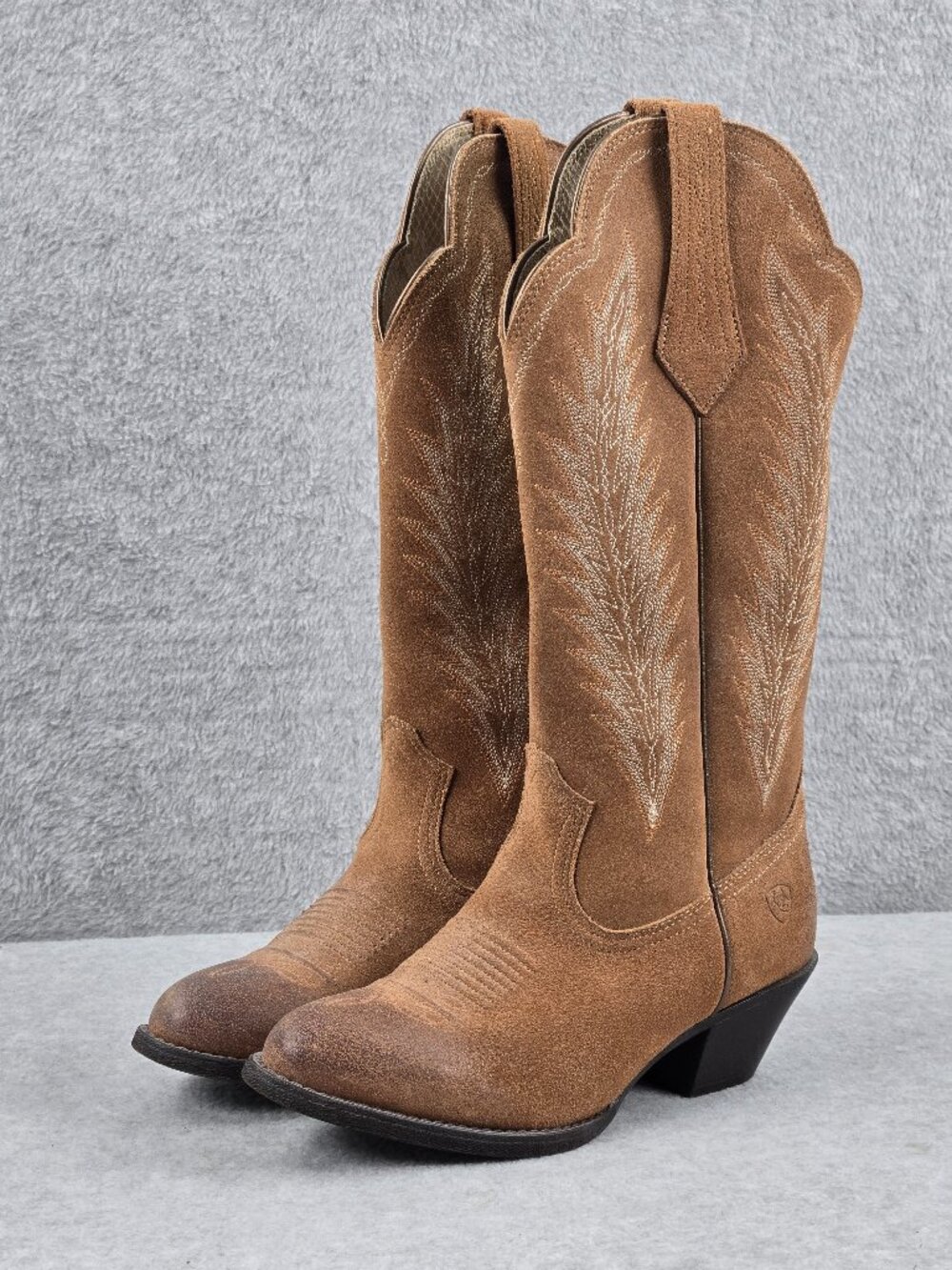 Ariat Desert Sky Boots Womens 6.5 B Suede Leather Western Rodeo Cowboy Cowgirl